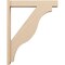 Ekena Millwork 5 1/2-in W x 30-in D x 38-in H Funston Block Rough Cedar Woodgrain TimberThane Outlooker, Primed Tan OUTUR055X30X38FST44RCPR - alternate 6